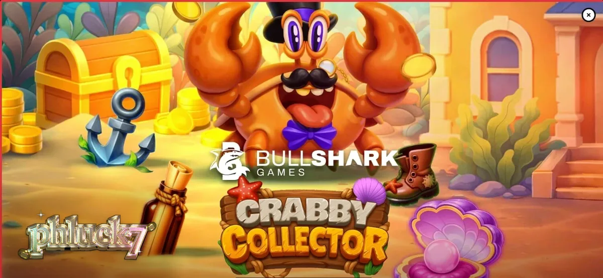 Isang makulay na underwater slot game na Crabby Collector na may masayang alimango at mga kayamanan.